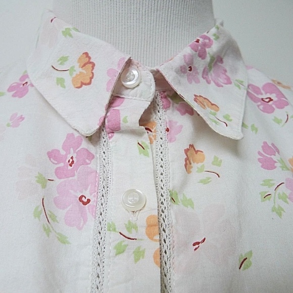 Jordache floral print long sleeve shirt - Picture 5 of 6